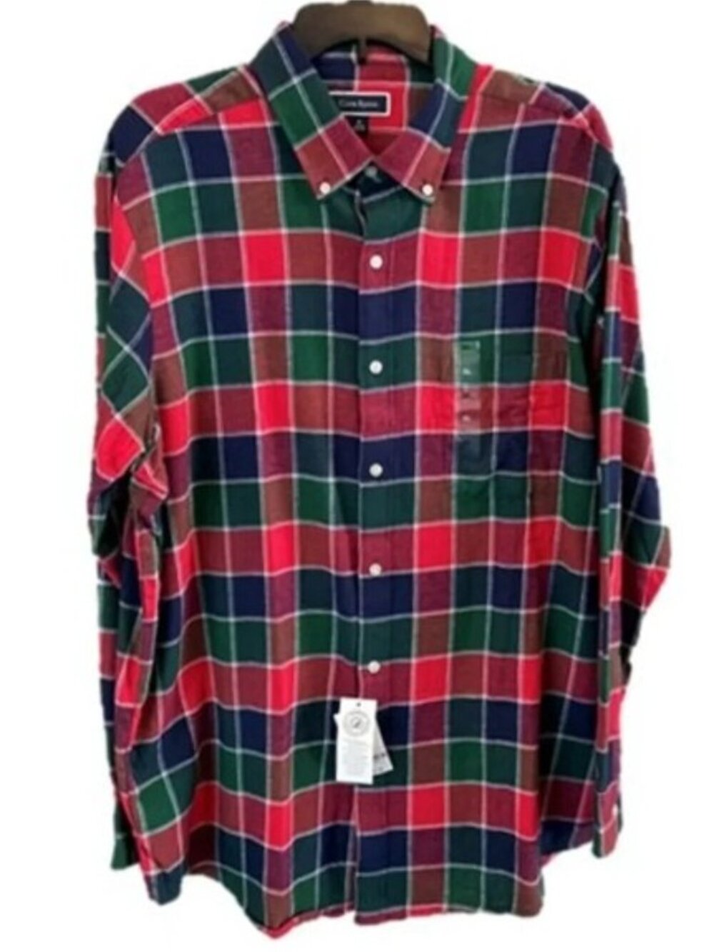Club Room Cotton Flannel Button-Down Shirt